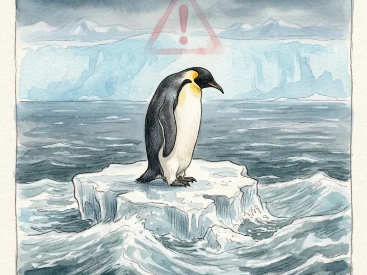 皇帝企鵝2026升列瀕危：IUCN評估指海冰流失是主因