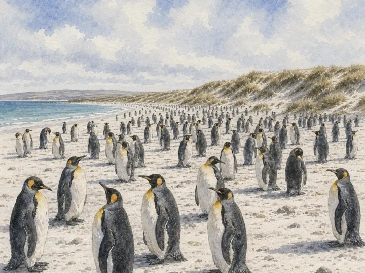 福克蘭 Volunteer Point 企鵝觀察：國王、巴布亞與麥哲倫企鵝，福克蘭群島East Falkland，可見 3 種企鵝