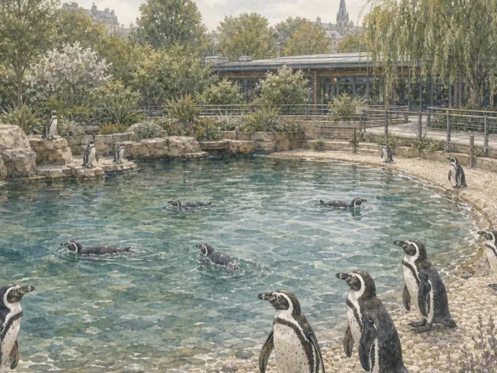 London Zoo Penguin Beach 指南：漢波德企鵝與 Lubetkin 企鵝池歷史，英國London，可見 1 種企鵝