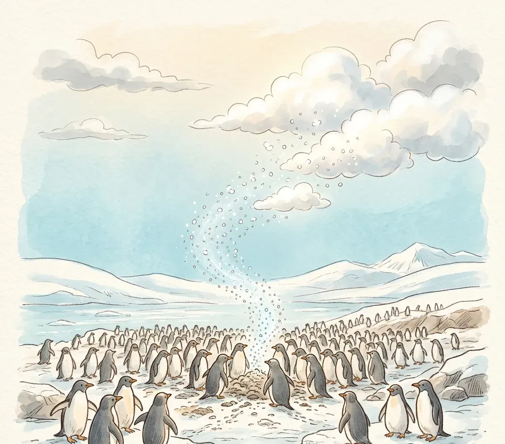 阿德利企鵝糞便2025研究：南極氨氣可能幫低空雲形成（企鵝新聞）