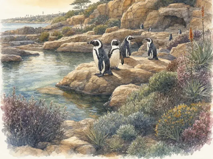 聖地牙哥動物園非洲企鵝指南：Africa Rocks 展區與同城路線，美國San Diego CA，可見 1 種企鵝