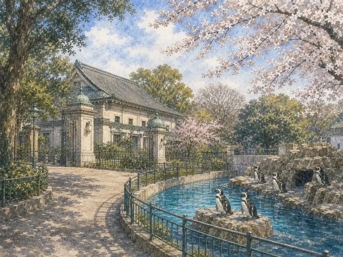 上野動物園企鵝：1882 老牌動物園裡的非洲企鵝與東京半日路線，日本Tokyo，可見 1 種企鵝