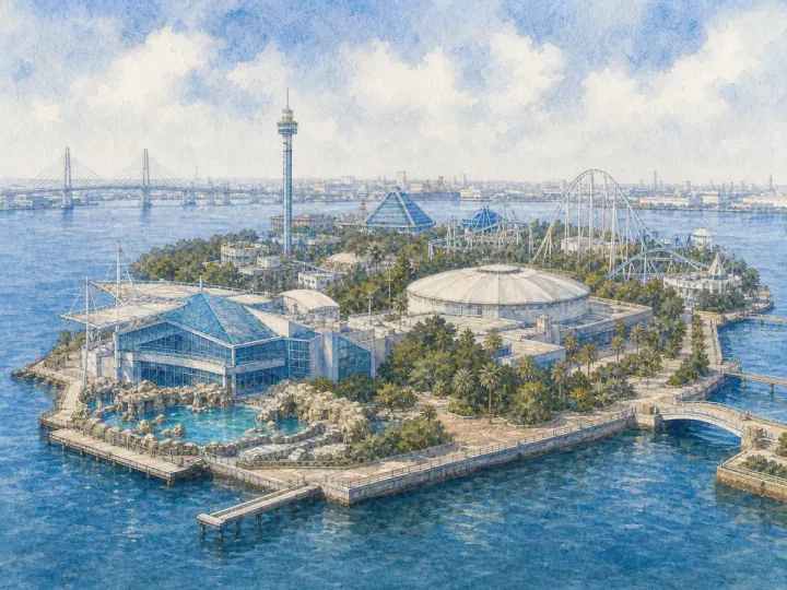 橫濱八景島 Sea Paradise 企鵝：五種分區、Aqua Museum 與 Fureai Lagoon，日本Yokohama，可見 5 種企鵝