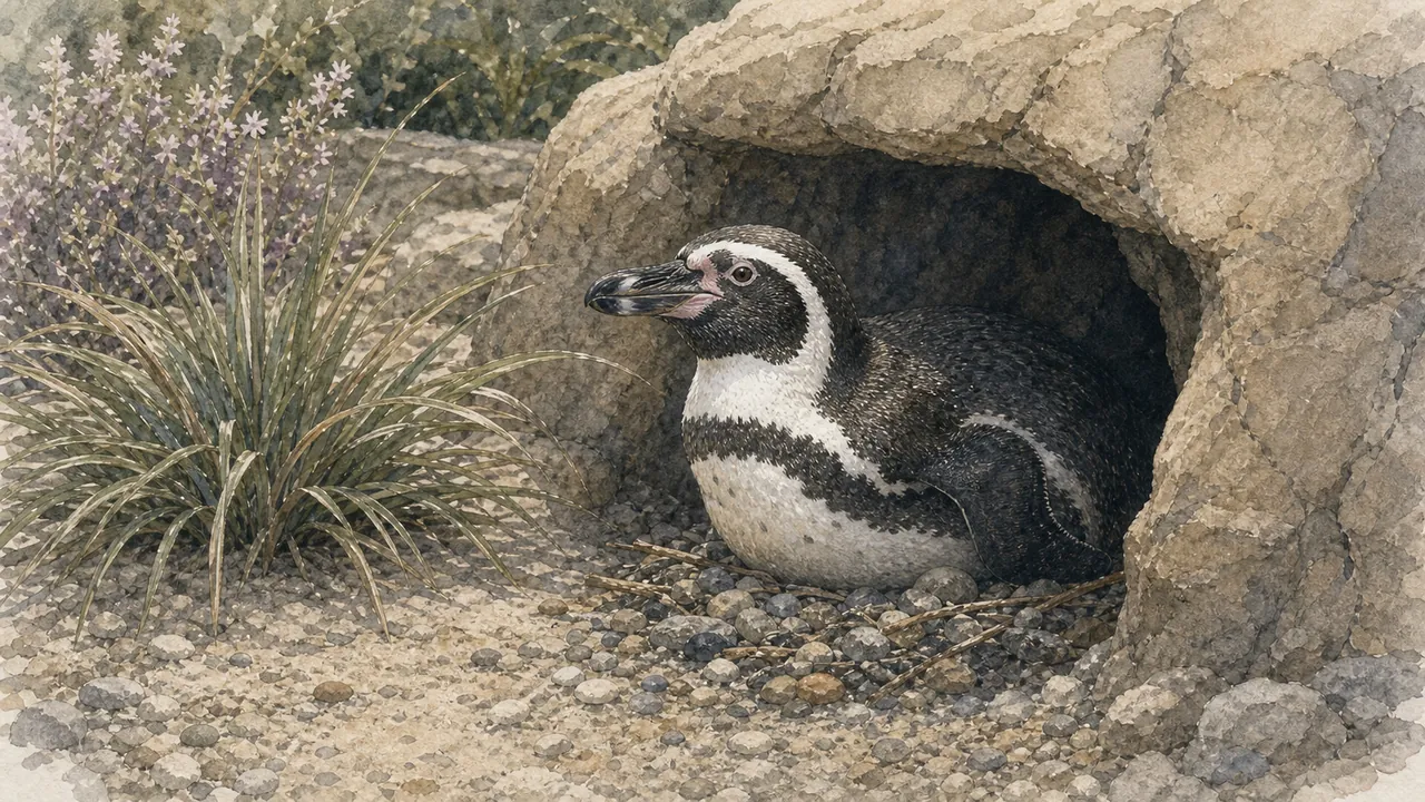 漢波德企鵝(Spheniscus humboldti)從 London Zoo Penguin Beach 水下玻璃前高速轉彎,岸上有餵食講解平台